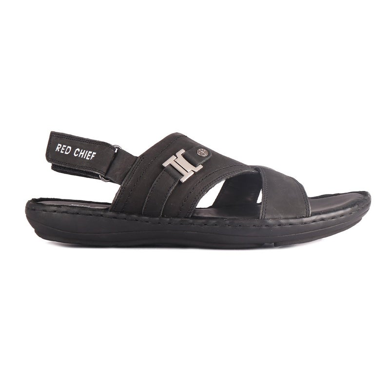 Red Chief Black Sandal Formal For Men |RC3790 - Image 1