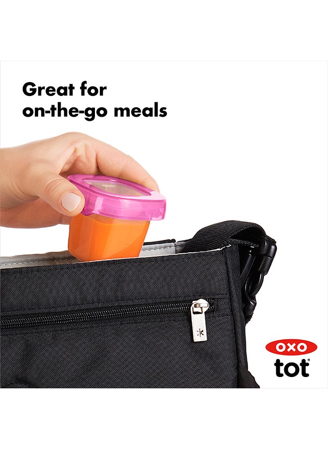 OXO TOT - Baby Blocks Freezer Storage Containers (2Oz) - Pink - Image 1