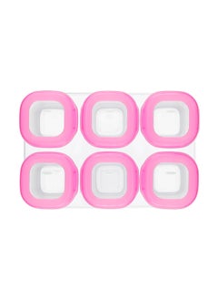 Baby Blocks Freezer Storage Containers (2Oz) - Pink