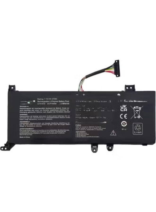 بطارية لابتوب بديلة C21N1818 – سعة 37 واط في الساعة – 7.7 فولت – خفيفة وآمنة – مثالية لأجهزة فيفو بوك والاستخدام اليومي - Image 1