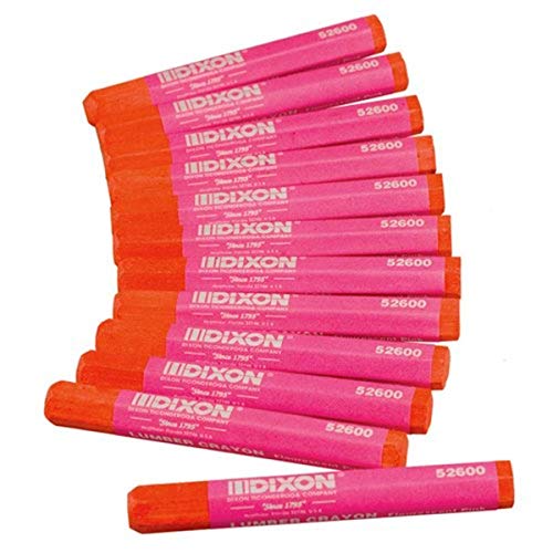 Dixon 52600 Lumber Marking Crayons, Fluorescent Pink, 12-Pack - Image 4