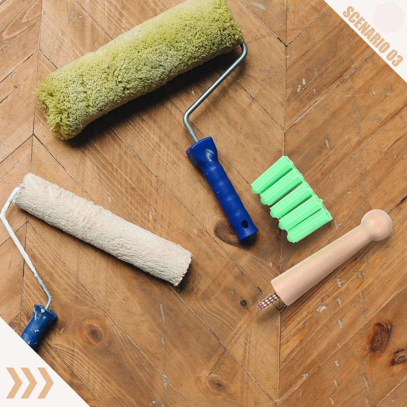 خطافات حائط خشبية طبيعية 10 قطع غير مكتملة قابلة للطلاء DIY لتعليق المعاطف والقبعات للمنزل - Image 5