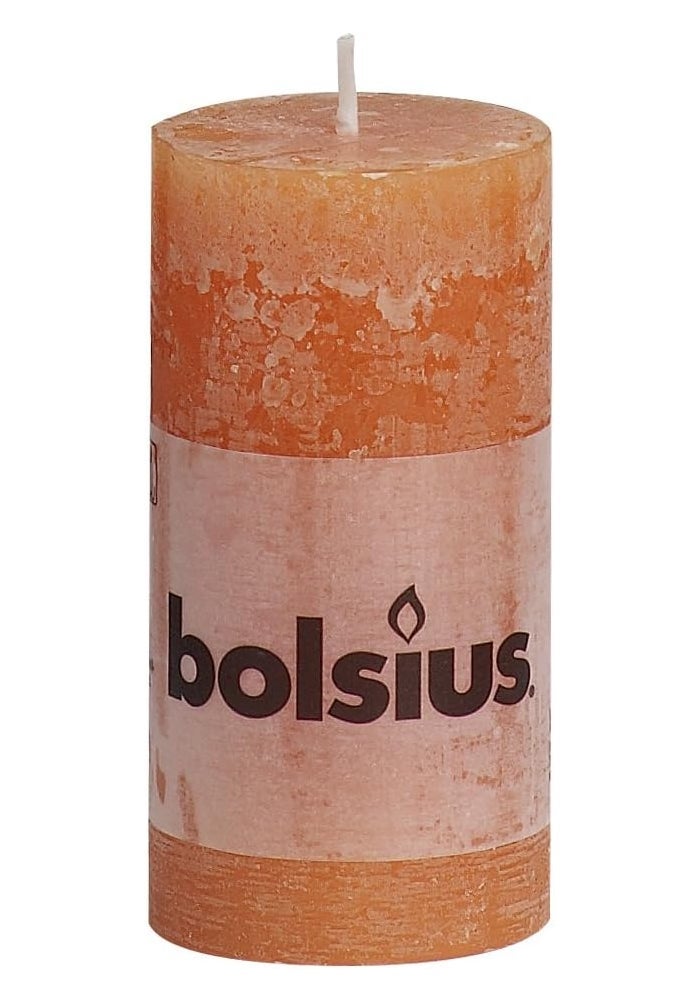 Bolsius Rustic Orange Pillar Candle