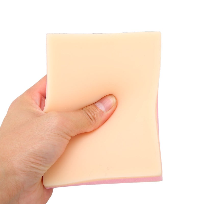 Suture Training Model: 2-Layer Silicone Skin Sponge Core Simulated Touch Surgical Practice Pad - Multifunction Reusable Design Portable Surgical Training Pad for Medical Students Surgical Practice - Image 3