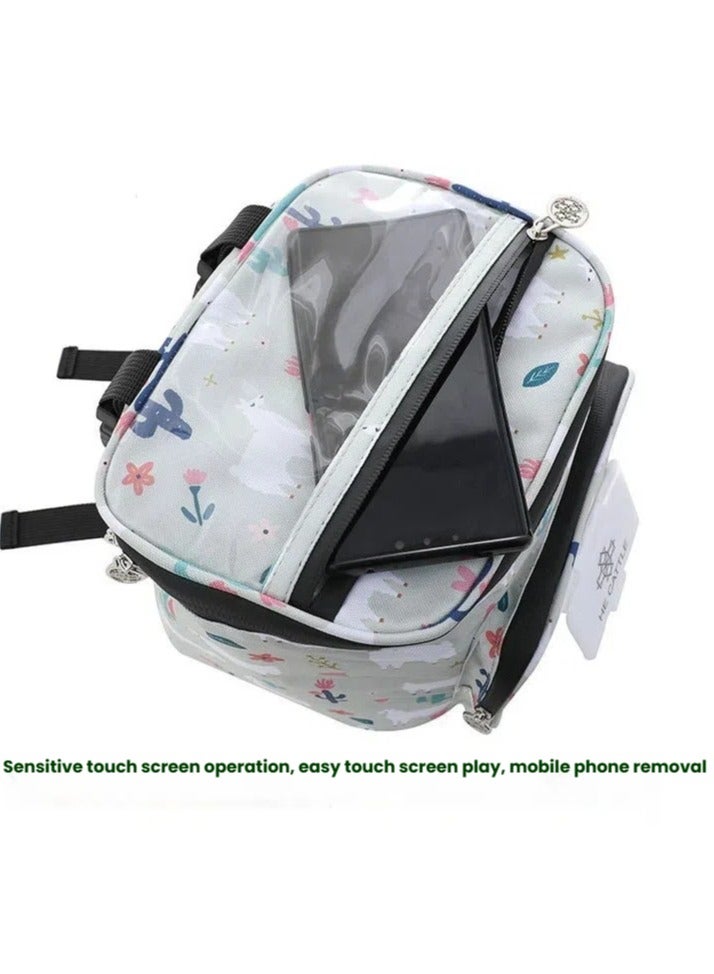 general Electric car hanging bag front waterproof battery car storage bag tram storage pocket large capacity motorcycle hanging bag mobile phone bag - Image 2