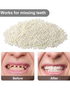Nuanchu 100g Tooth Solid Gel Temporary Repair Kit Moldable Thermal Fitting Bead Teeth Pellet Adhesive Fake Teeth for Halloween Scary Themed Party Makeup Filling Fix the Missing Broken Tooth  - Image 3