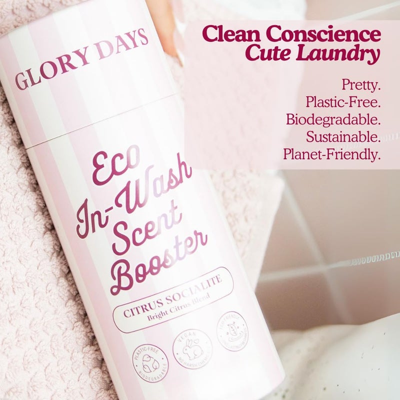 Glory Days In-Wash Scent Booster & Fabric Smell Deodorizer - Citrus Socialite (Bright Citrus Blend) | Chic Laundry Beads for Long-Lasting Fragrance | Plant-Conscious, Plastic-Free, 21 Washes - Image 5