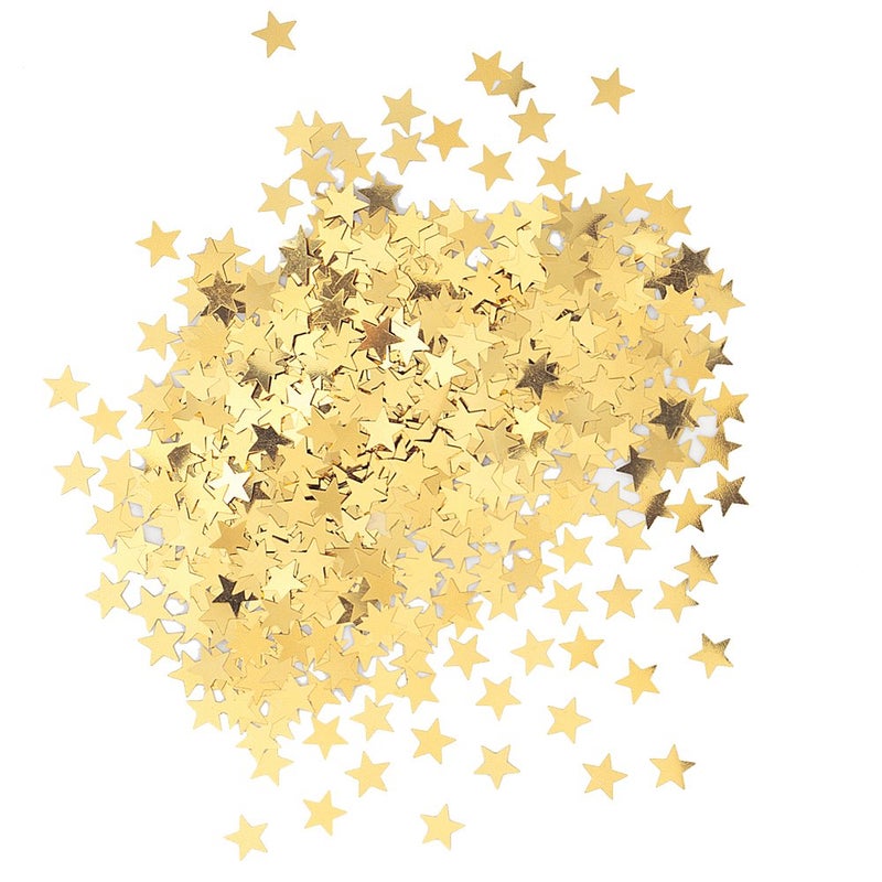 Unique Sparkling Gold Star Foil Confetti - 0.5 oz (1 Pc), Perfect for Birthdays, Baby Showers, Holidays & More - Image 1