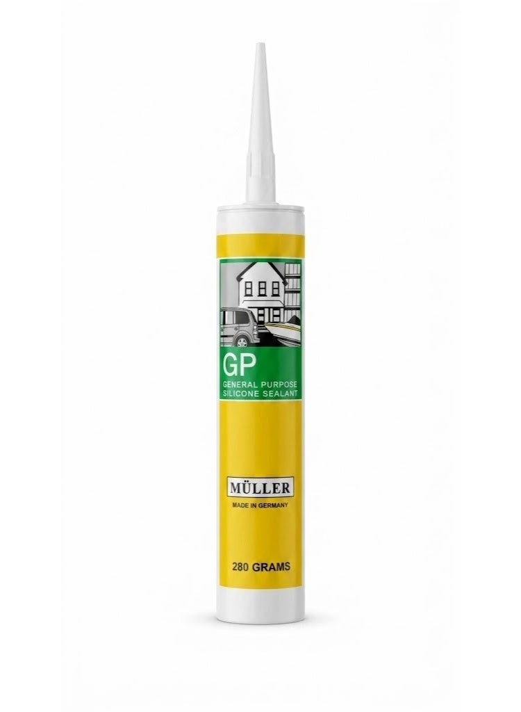 Muller General Purpose Silicone Sealant Clear 280 grams - Image 1