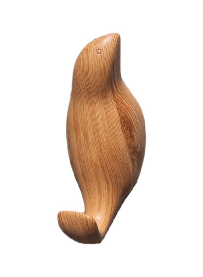 NIBEMINENT Qiangtie Wooden Wall Hook Brown 11x4cm  - Image 1