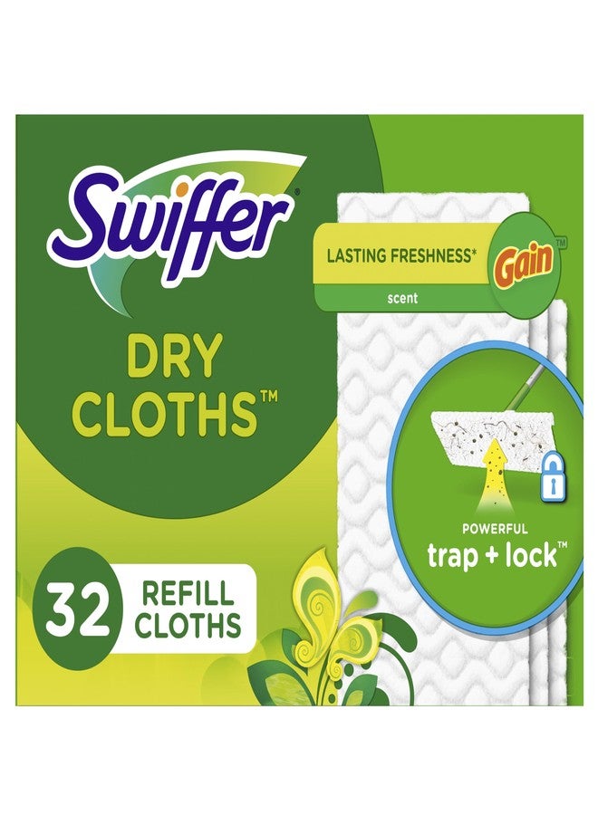 Swiffer Sweeper Dry Sweeping Cloth Refills, Gain Original, 32 Count - Image 1
