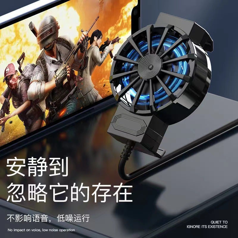 Air-Cooled Cooling Mobile Phone Radiator Cooling Fan Game Live Cooling Back Clip Explosion Drainage Radiator - Image 3