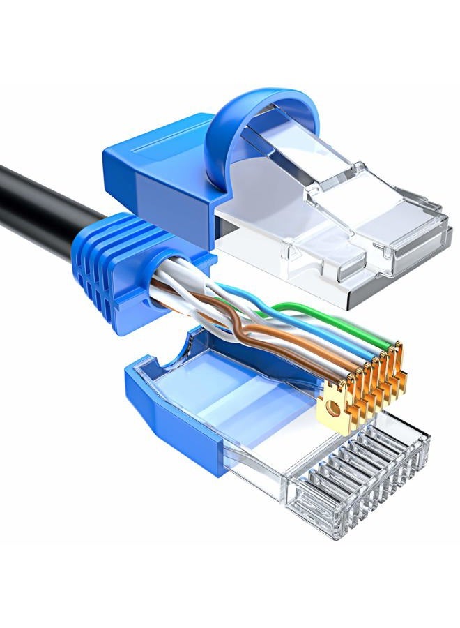 Maximm Cat6 Heavy Duty Outdoor Cable 150 ft - Black - Zero Lag Pure Copper Waterproof Ethernet Cable Suitable for Direct Burial Installations. - Image 2