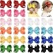 JOYOYO 20PCS 3 Inch Hair Bows for Girls Grosgrain Ribbon Toddler Hair Accessories with Alligator Clips for Toddlers Baby Girls Kids Teens in Pairs - Image 2