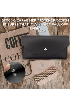 Generic Cash Wallet Money Envelopes For Cash Pu Leather Cash Envelope Wallet Cash Men and Women Envelopes for Budgeting Reusable for Cash Check Billing(Black)  - Image 3