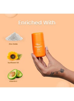 Earth Rhythm Sunstick Spf 50 Mineral Sunscreen Pa+++ ; Zero White Cast Water Resistant Acne Skin Friendly ; Uva Uvb Broad Spectrum Protection ; Men & Women 40 Grams  - Image 4