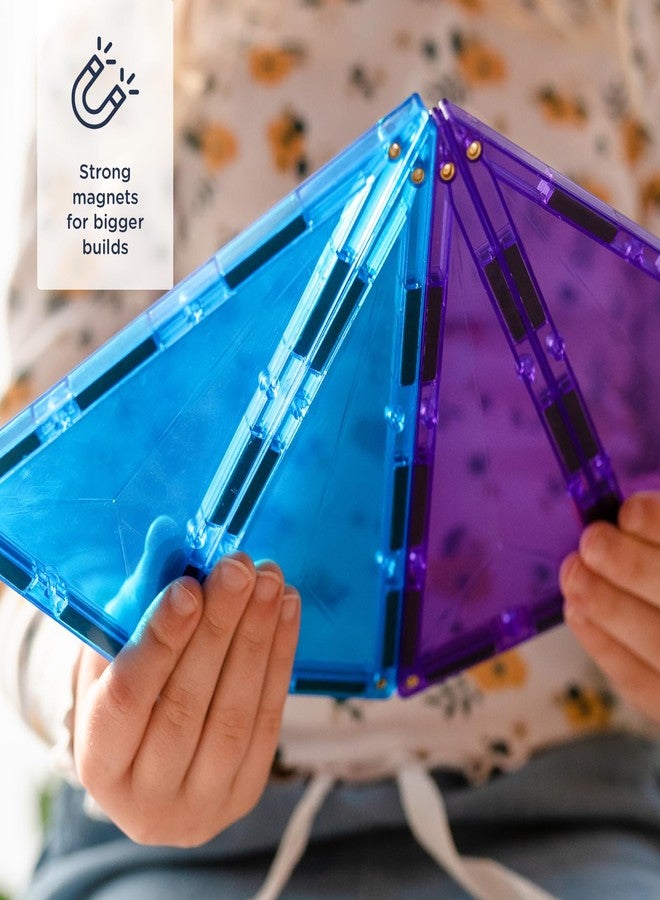 CONNETIX Magnetic Tiles Rainbow Geometry Pack, 30 Pieces - Image 2