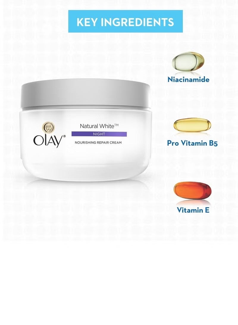 Olay Night Cream Natural White Fairness Night Moisturiser, 50G - Image 5