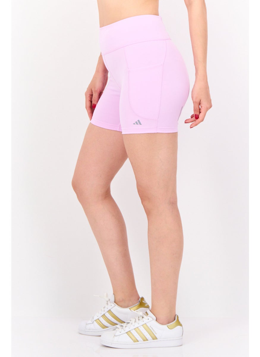 Adidas Women Tight Fit 5 Inch Inseam Training Shorts, Lilac  - Image 2