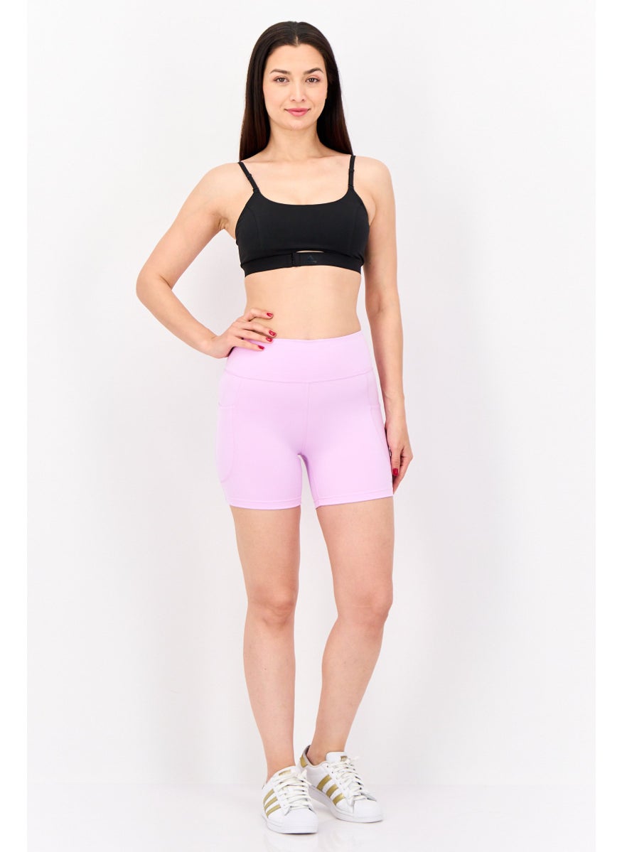 Adidas Women Tight Fit 5 Inch Inseam Training Shorts, Lilac  - Image 4