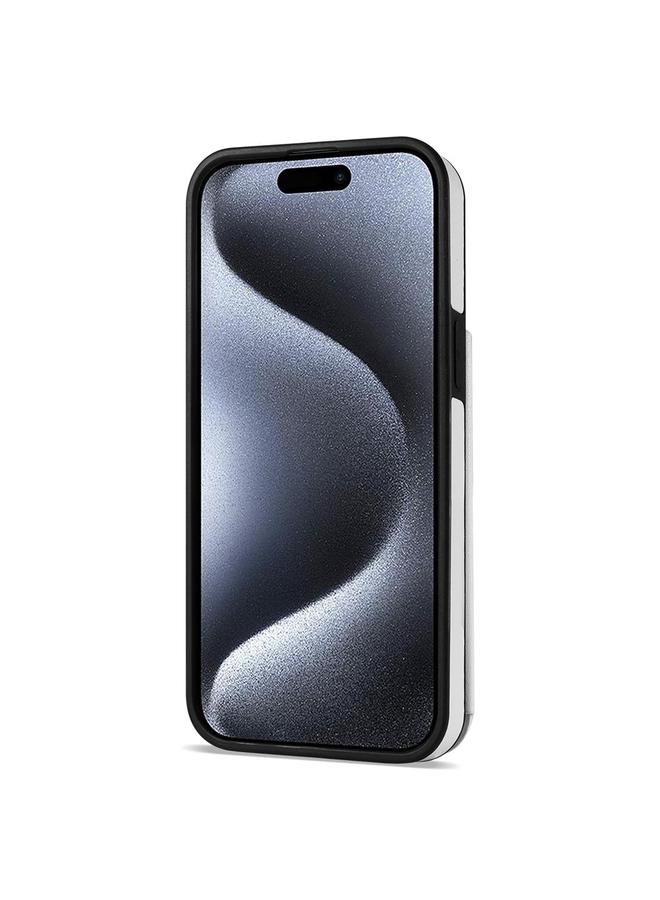 اس-توب جراب هاتف iPhone 13 / 14 مع فتحات بطاقات مزدوجة على شكل معين مع حبل - Image 3