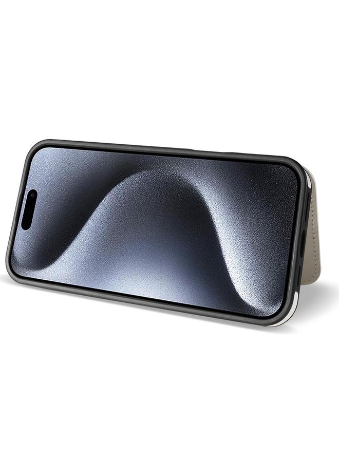 اس-توب جراب هاتف iPhone 13 / 14 مع فتحات بطاقات مزدوجة على شكل معين مع حبل - Image 5