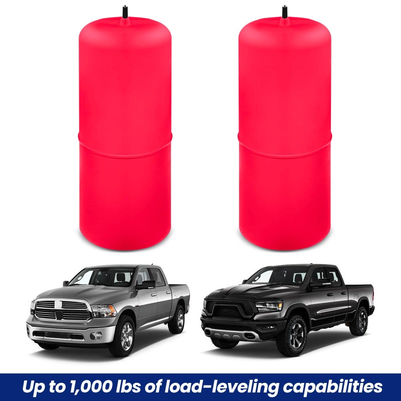KEIYSHOLCK Air Spring Bag Suspension Kit Compatible with 09-22 Ram 1500/1500 Classic Pickups Heavy Duty Air Ride Helper Spring Bag Ultimate Plus Replacement Load Lift Leveling 1000 lbs - Image 4