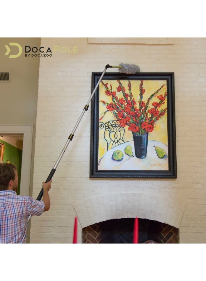 DOCAZOO DOCA Telescoping Pole 512 Ft  Extension Pole for Cleaning Feather Duster Window Washing Kit Paint Roller Window Squeegee  High Reach Extendable Kit for Indoor  Outdoor  Pole Only - Image 2