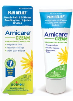 Boiron Boiron Arnicare Cream for Relief for Joint Pain, Muscle Pain, Muscle Soreness, and Swelling from Bruises or Injury - Fast Absorbing and Fragrance-Free - 1.3 oz 