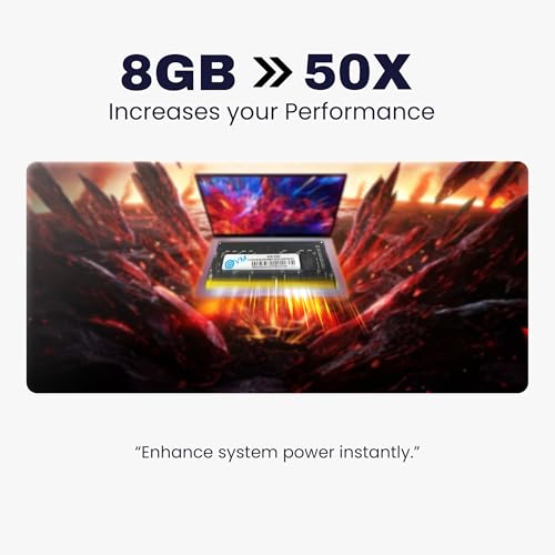 EVM 8GB DDR4 Laptop RAM 3200MHz | SO-DIMM – 1.2V Low Voltage | 260-PIN Pin, Intel & AMD Compatible | High-Speed Laptop Memory Upgrade | 10 Year Warranty (EVMT8G3200S88P) - Image 3