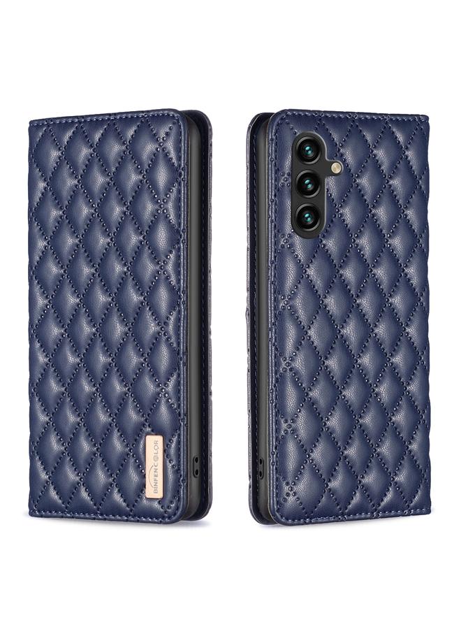 اس-توب جراب لهاتف Samsung Galaxy A14 5G جراب هاتف جلدي مغناطيسي شبكي ماسي - Image 1