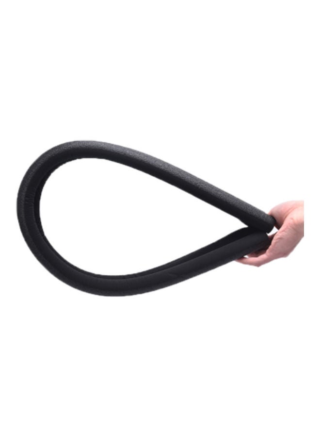 شريط إغلاق سفلي مرن للأبواب أسود - Image 1