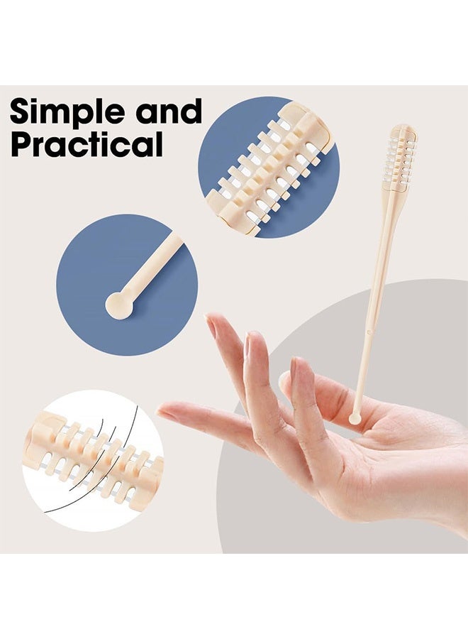 Quantum 10 PCS 2-in-1 Nasal Hair Cutter, Upgrade Double Sided Nose Hair Trimmer, 360° Rotating Manual Nasal Trimmer with Ear Picker for Men Women - Image 3