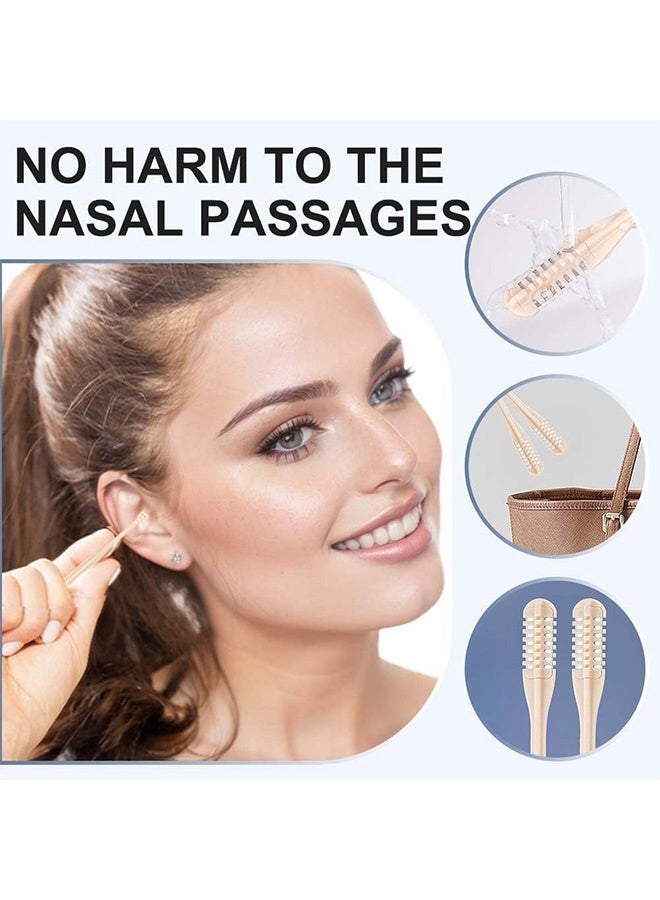 Quantum 10 PCS 2-in-1 Nasal Hair Cutter, Upgrade Double Sided Nose Hair Trimmer, 360° Rotating Manual Nasal Trimmer with Ear Picker for Men Women - Image 5