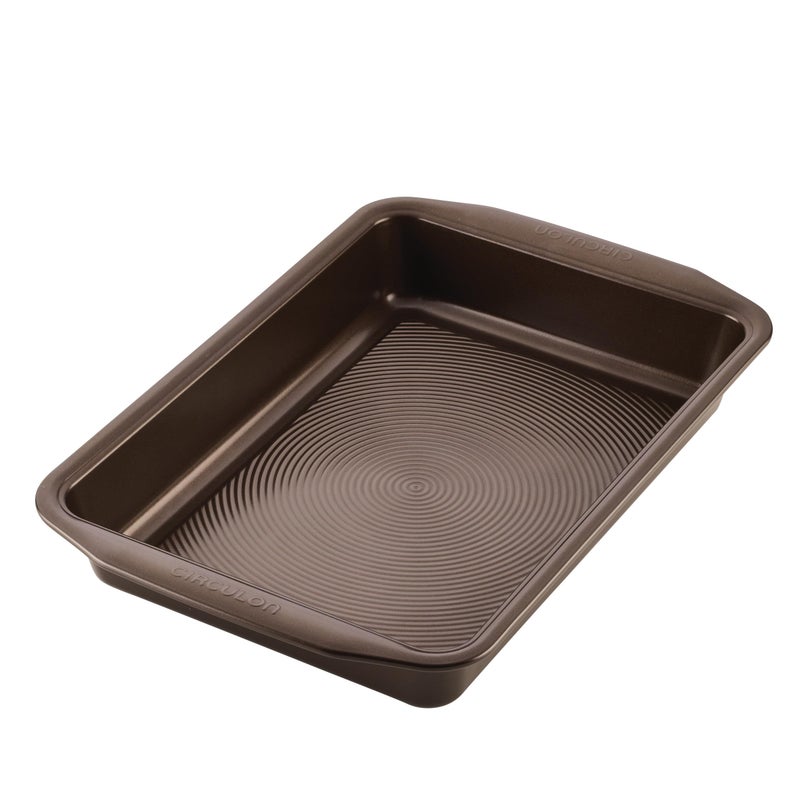 Circulon Nonstick Bakeware Nonstick Baking Pan  Nonstick Cake Pan Rectangle  9 Inch x 13 Inch Brown Chocolate