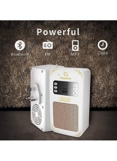 Equantu SQ669 Portable Small Bluetooth Speaker MP3 Arabic Translator & Quran Player with USB Jack – Compact Wireless Speaker for Quran Recitations, Arabic Translation, and Music Playback (White)  - Image 5