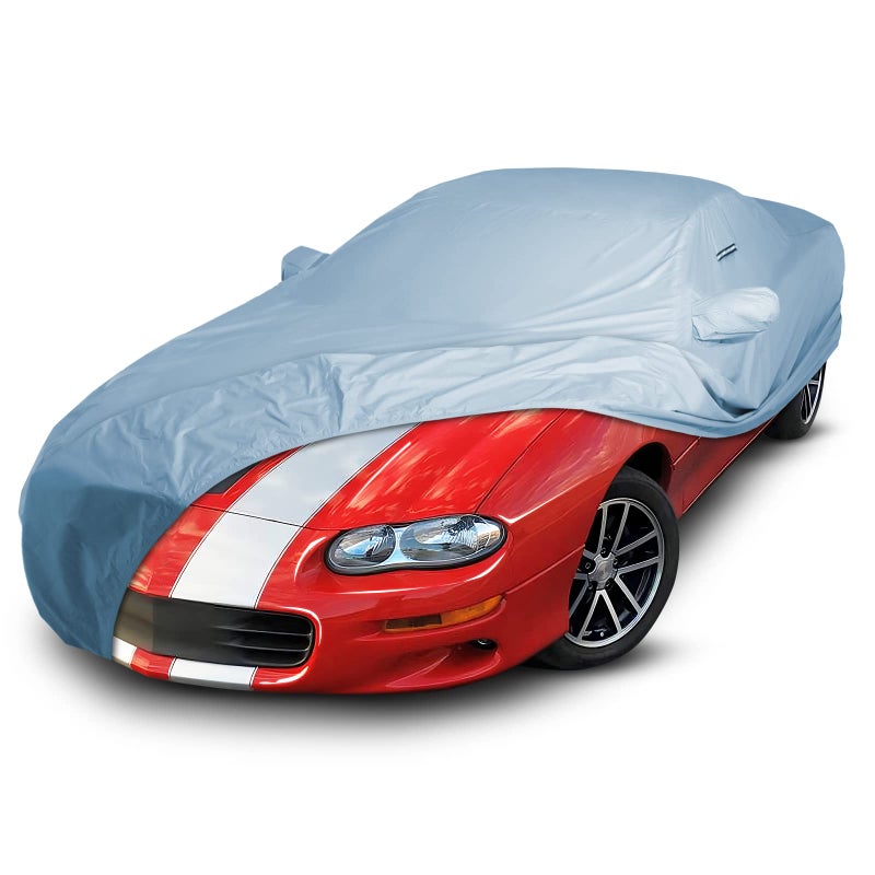 iCarCover Custom Car Cover Compatible with Camaro 19932002 Waterproof AllWeather Rain Snow UV Sun Protector Full Exterior Indoor Outdoor Car Covers 1Tone Solid Gray
