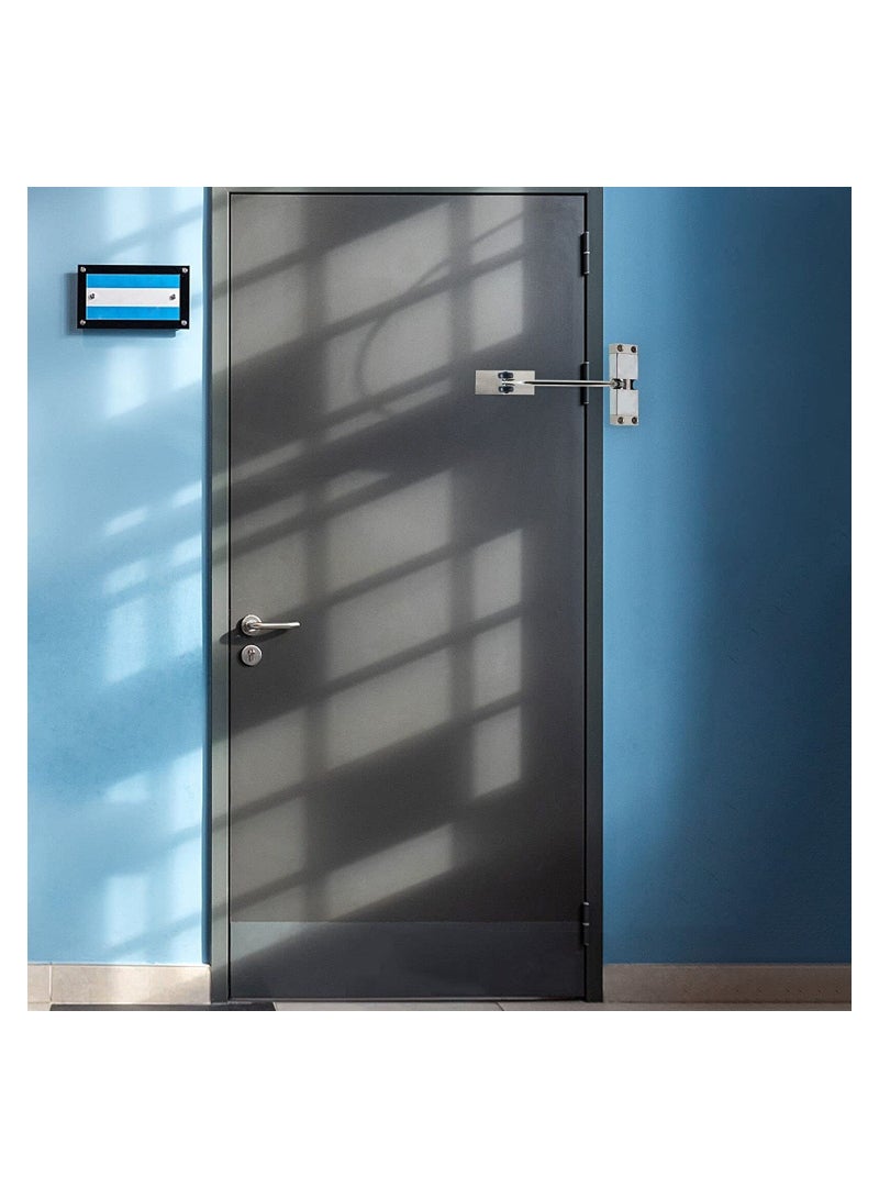 Safety Spring Door Closers, Adjustable Closing Door Hinge, Automatic Quiet Gate Closer Easy to Install, Automatic Stopper Fire Rated, to Convert Hinged Doors to Self Closing Doors (Black) - Image 4