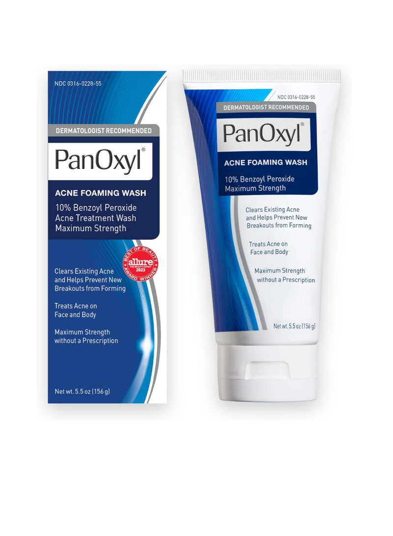 Original Panxol Peroxide 10% Acne Foaming Wash 156g  - Image 1