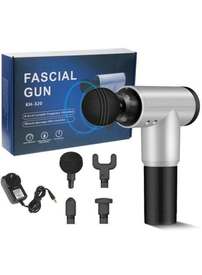 Yuwell Deep Tissue Massage Gun With 4 Massage Heads Muscle Massager Gun For Athletes Powerful Portable Electric Handheld Deep Tissue Body Massager Gun Neck Massager Gun 6 Adjustable Speed Moods - Image 2