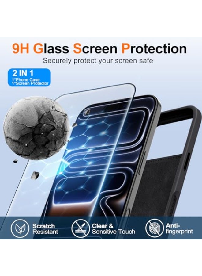 ملبوس حافظة مغناطيسية لجهاز iPhone 17 Pro Max [متوافقة مع MagSafe] [بطانة ميكروفايبر ناعمة مضادة للخدش]، سيليكون فاخر مع واقي شاشة، حافظة هاتف مضادة للصدمات 6.9"، سوداء - Image 5