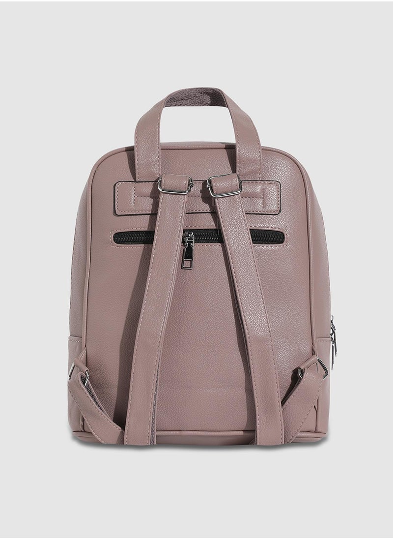 Haute Sauce Top Handle Backpack - Nude Pink  - Image 3
