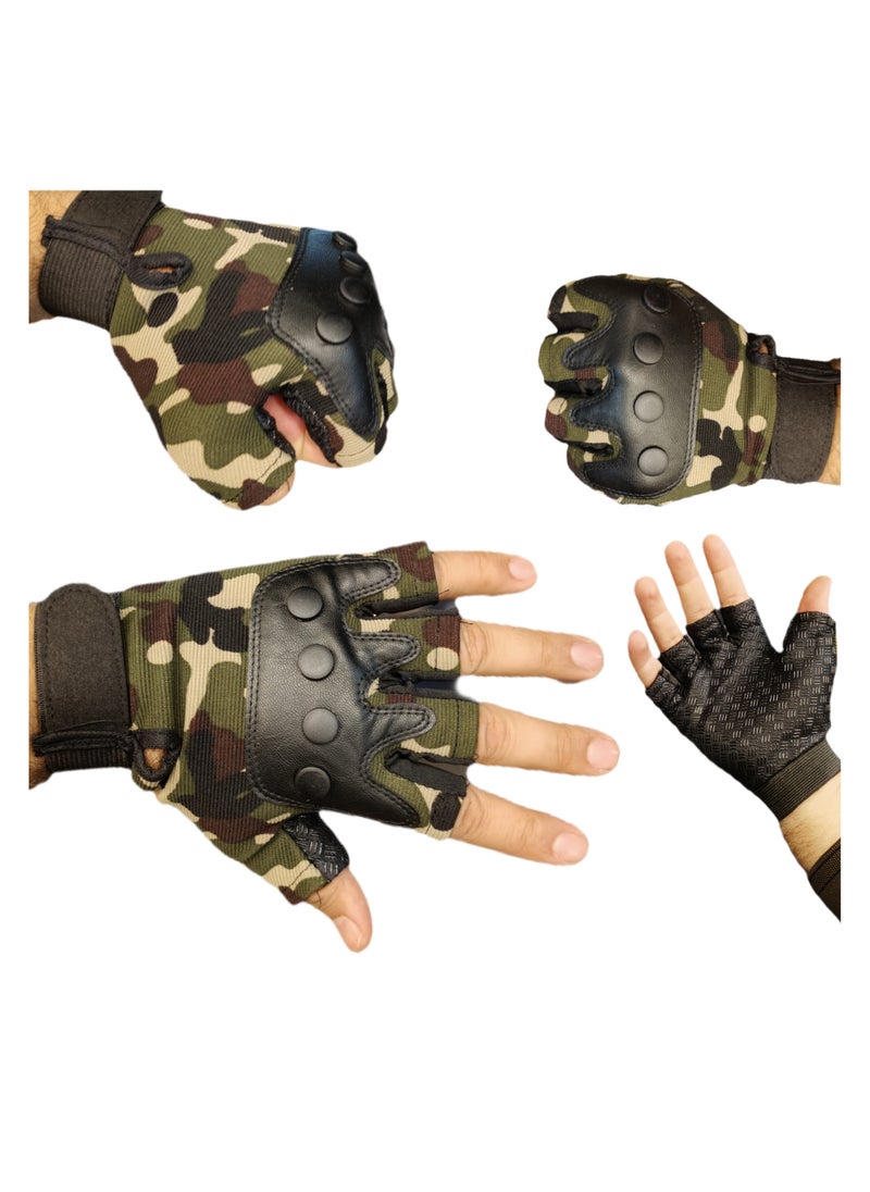 Generic Distinctive half finger sports gloves for gym and motorcycles  - Image 3