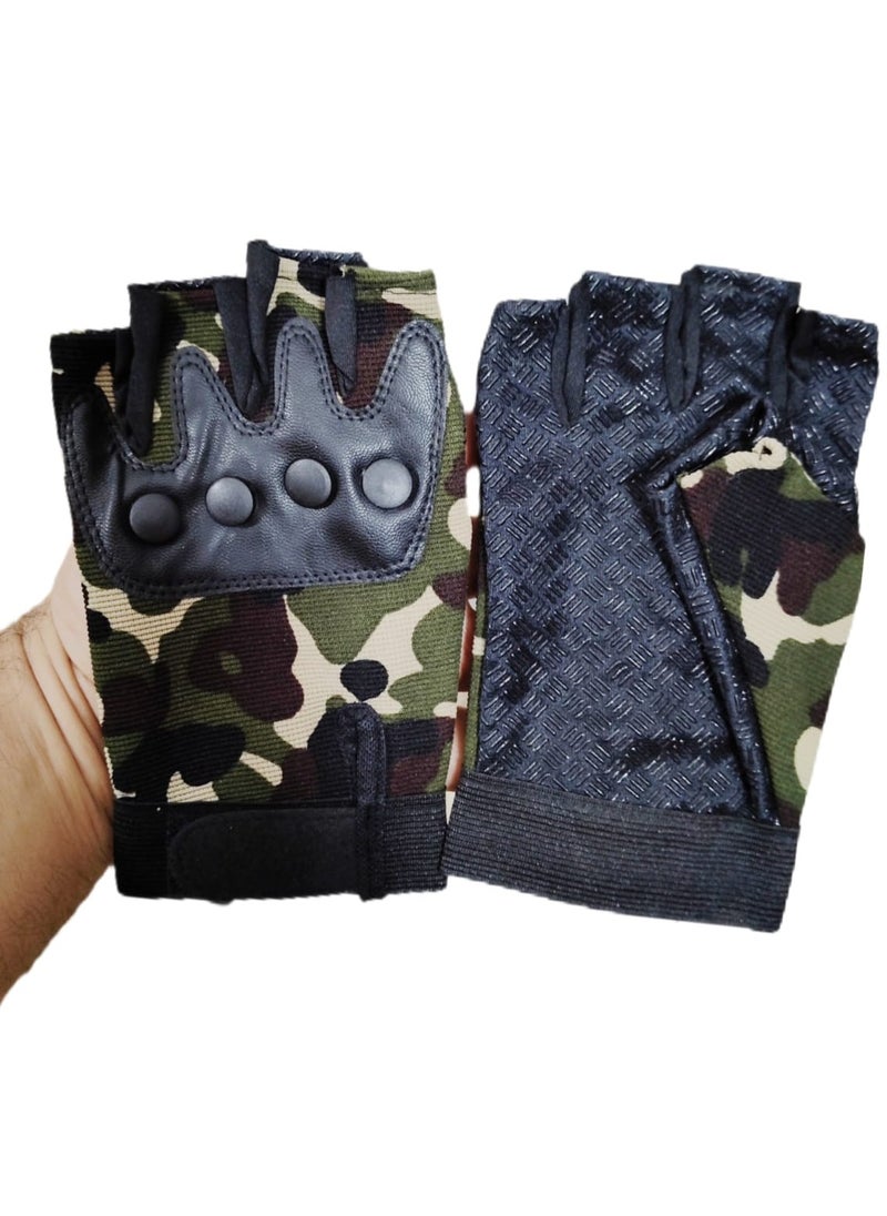 Generic Distinctive half finger sports gloves for gym and motorcycles  - Image 4