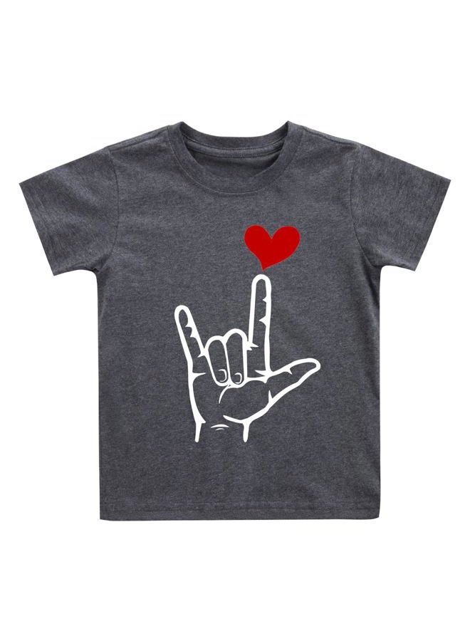 Geoyune Boys Girls Valentines Love Heart Shirts Toddler Valentines Casual Funny T-Shirt Outfit 1-7 Years, Style#6, 5 Years - Image 1