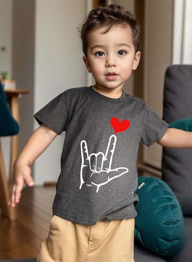 Geoyune Boys Girls Valentines Love Heart Shirts Toddler Valentines Casual Funny T-Shirt Outfit 1-7 Years, Style#6, 5 Years - Image 5
