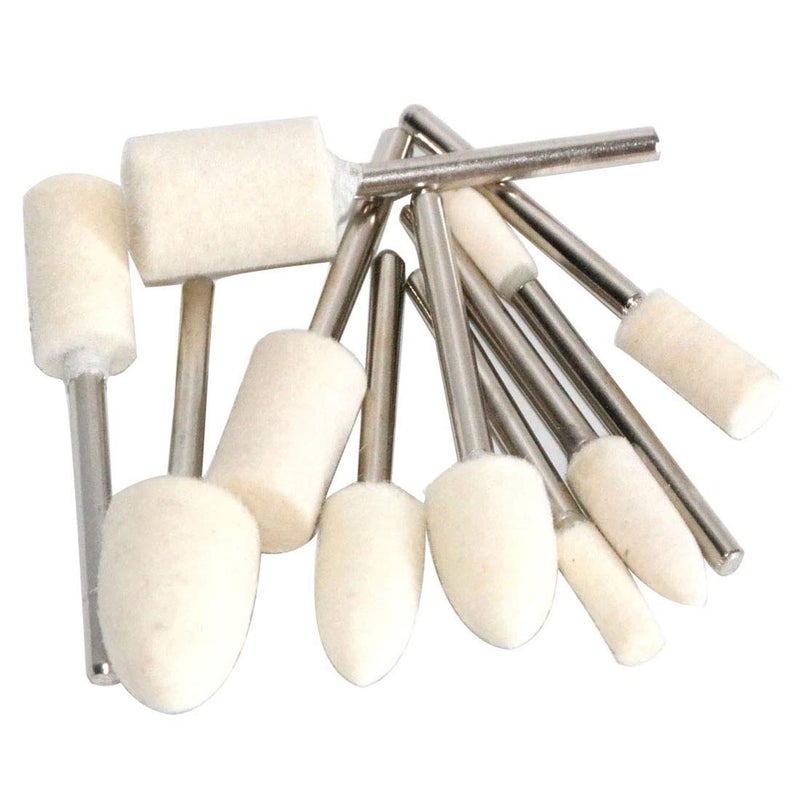 Diy Crafts Buffing Wheel 320mm Grinding Head for Dremel Drill 3235mm Shank 18mm 5 Piece Cylinder Type Shank Diameterabout 3mm Off White - Image 4