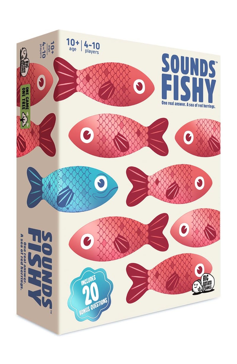 Big Potato Sounds Fishy Board Game The Bluffing Family Game for Kids 10  Best New Family Quiz Games Trivia Games for Groups of People - Image 2