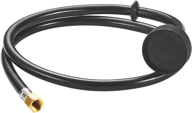 Weirun Shampoo Bowl Sink Hose with Sprayer,Salon Hose Spray Head Attachment for Vacuum Breaker,Shampoo Bowls Hose for Salons Sink,1/4" Nut Black - Image 1