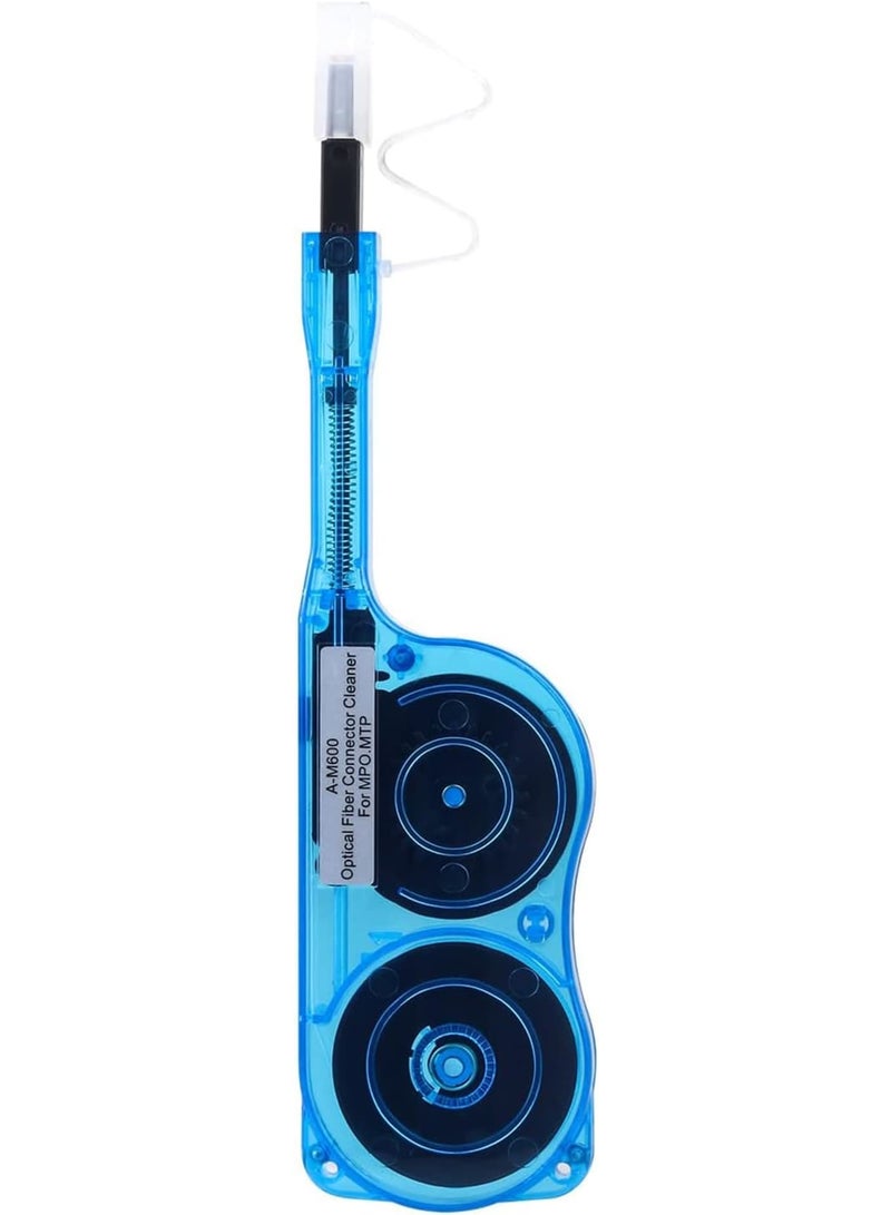 Zikra Fiber Optic Cleaner Tools, Fiber Cleaning Pen for MPO/MTP Connector, Optical Connector Cleaner, Over 600 Cleans, Fiber Endface Cleans & Optical Connector Cleans, Blue - Image 1